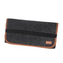 Thickened Keyboard Protective Cover Soft Large Capacity Mechanical Keyboard Bag Skin-friendly with Elastic Band tamsiai pilka spalva