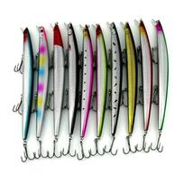 26g/18cm Didelis minnow vobleris jūrinei žvejybai Bioninis pieštukas ešerių masalas 10 vnt.