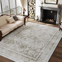 Moroccan Tribal Style Large Area Rug Non-Slip Carpet Hand Washable Polyester Carpet for Living Room Bedroom Decor Floor Mat 40X60cm-16x24in