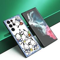 Kuromi Melody Juodas Silikoninis Telefono dėklas Samsung Galaxy S23 S21 S20 FE S24 S22 Ultra S10E S10 S9 S8 Plus Samsung S21 Plus