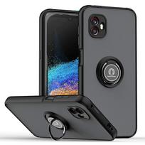 Šarvuotas matinis dėklas Samsung Galaxy Xcover 7 Xocver 6 Pro dangtelis žiedas magnetinis laikiklis stovas smūgiams atsparus Coque Fundas For Xcover 7 juoda