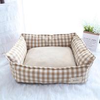 Bed For Dog Cats Puppy House Kennel For Indoor Dogs Small Medium Cat Pet Sofa Sleeping Bed Furniture Pet Supplies Accessories M 60X50X20CM bananų geltonos spalvos