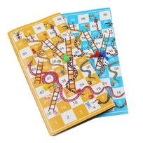 5 Set Snake Ladder Board Game Flight Chess Portable Board Game Family Fun Toys for All Ages-in Storage Easy to Play 1