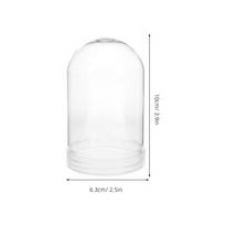 6pcs Plastic Water Kit Clear Diy Snow Globe With Screw-Off Cap For Craft Wedding Party Decoration Christmas Ornament Transparent skaidri