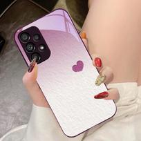 Beiwen Love Purple For Samsung Galaxy S10 4G S20 11E 30 S21 21Fe 22 S24 Pro S23 Ultra 5G S8 S9 Tempered Glass Phone Case For Samsung  S9 Plus white