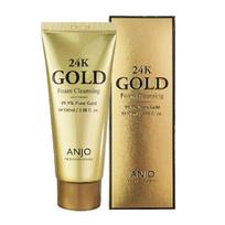 ANJO 24K Gold Foam Cleansing Deep Purifying Facial Cleanser 100ml 100ml beige