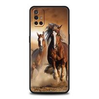 Beautiful Elegant Brown Horses Case For OnePlus 13 12 11 10 9 8 7T Pro 13R 12R 10R 9RT 8T Nord N200 N30 2T CE 2 3 5G Lite Cover For OnePlus 7T brown