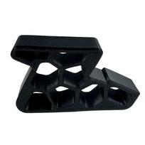 Langų/Balkono Durų Kamštis su Bėgelio Fiksatoriumi Tvirtas Durų Kamštis Neslystantis Durų Pleištas Sienos Raštas Lengvas Montavimas/Pašalinimas (Black,ONESIZE) juoda