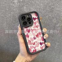 Pink love applies to Apple 17promax mobile phone case iPhone16/15 emery 14/13 protective case 11 iPhone  7