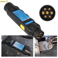 European 7 Pin 12V Trailer Socket Tester High Quality Wiring Circuit Light Test Tool Truck Accessories Car Circuit Testing Tools China Mainland