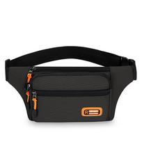 Waterproof Waist Bag Men Women Sports Fanny Pack Crossbody Chest Bag Lightweight Multi Pocket Running Travel Belt Bag pilka spalva