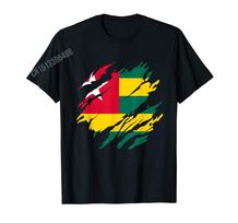 ZX More Design Togo Togolese Flag souvenir Gift Lome Premium TShirt For Men Women T Shirt Tops Cotton Tees S