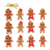 Gingerbread Man Ornaments 12 Pieces Gingerbread Christmas Tree Ornaments Funny Christmas Tree Ornaments New Year Gifts