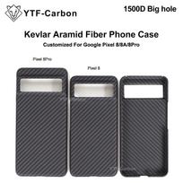 YTF-Carbon Kevlar Aramid Fiber phone case For Google pixel 8 8 Pro aramid Fiber Carbon magnetic kevlar magsafe Thin Light premiu Google Pixel 8a