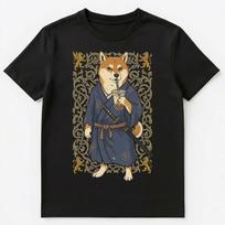 Shiba Inu Owner Boba Tea Samurai Dog Lover Unisex T-shirt Tops Tees Unisex 2XL