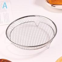 Rectangular/Round Air Fryer Rack Stackable Grilling Rack Stainless Steel Grill Basket Non-Stick Airfryer Tray Wire Rack Basket