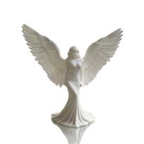 3D Spausdintas Angelo/Deivės Ornamentas, Grynai Balti Sparnai, Gydanti Darbalaukio Puošmena, Prabangūs Namų Dekoro Amatai & Dovanos 1PCS gray