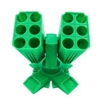 3D Printed Missiles Launcher Pen Holder Rocket Launcher Pencil Cup for Desk Multi-compartments žalia