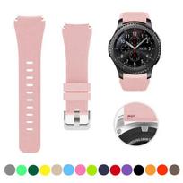 22mm Silicone Strap For Huawei watch 4/3/GT5-4-3-2 GT2e Samsung Watch 3/Gear S3 Bracelet Correa for Amazfit GTR/Stratos/Balance For 22MM Width rožinė