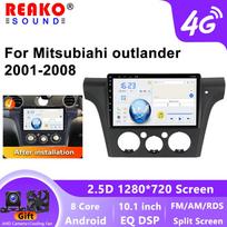 REAKOSOUND 2din Android 11 Automobilinė stereo sistema Radijas Multimedija Vaizdo grotuvas Navigacija GPS skirta Mitsubishi Outlander 1 2002–2008 Carplay 6+128+AHD