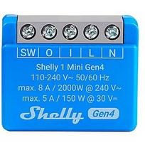 Shelly 1 Mini Gen4 Smart switch 1P Blue 3800238070786
