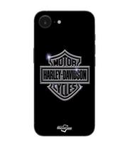 Maniacase Case For Iphone 16E Harley Davidson logo motor sycles gray front black juoda