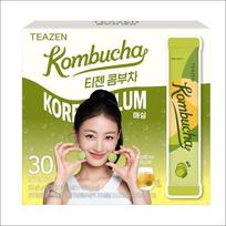 TEAZEN Kombucha Korėjietiška slyvų arbata 30 paketėlių / Mažai kalorijų, be cukraus, prebiotikai 30 STICKS x 1 BOX