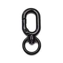 Alloy Spray Painted 8-shaped Buckle Clasps Lobster For DIY Bag Phone Accessories 1Pc juoda