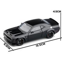 1/32 Dodge Charger SRT lydinio raumenų automobilio modelis Metaliniai liejiniai ir žaisliniai transporto priemonės Sportinio automobilio modelis Garso ir šviesos simuliacija Dovana juoda