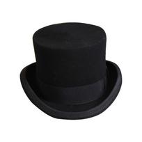 Solid Color Bow Belt Ribbon Felt Fedora Hats Men Party Fashion Jazzs Top Hat Cap 56 to 58cm