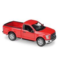 Welly 1/24 2015 Ford F150 Regular Cab Pickup Alloy Car Model Diecasts Metal Toy Off-road Vehicles Car Model Simulation Kids Gift raudona
