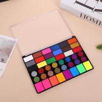 42-Color Water-Soluble Body Painting Set for Kids - Face Paint Pigments for Halloween & Christmas Makeup