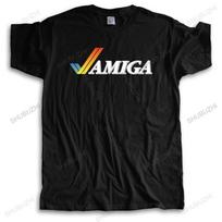 Arrive T-shirt vyrams Vasaros dovana T-shirt vyrams Apvalus kaklas Commodore Amiga Viršus Marškinėliai Unisex Marškinėlis Prekės ženklo drabužiai S juoda
