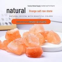 Large Natural Orange Crystal Salt Diffuser Stone for Fish Tanks and Decorative Crafts 1-2cm 100g