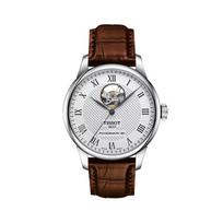 TISSOT Le Locle Series Mechanical Movement Casual Fashion Men's Watch Swiss Watch White Dial Leather Strap T006.407.16.033.01-PeiZengBan balta