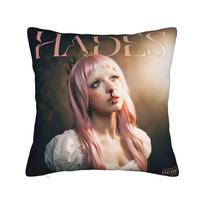 M-Melanie M-Martinez Hades Pillow Cover Graphic Cushion Cover Kawaii Pillow Case For Sofa Home Decoration Peach skin 18*18(CM)-1Pcs