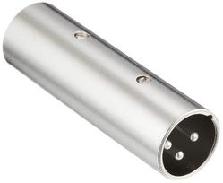 KIKUTANI XLR Conversion XLR Equipment Silver Plug, Male-to-Male Connection, Microphone/PA Adapter, CD-22,
