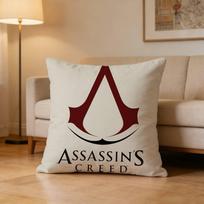 Game A-Assassins C-Creed Pillow Case Pattern Printed Pillowcase For Living Room Sofa Cushion Cover Peach skin 18*18(CM)-1Pcs