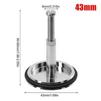 1Pcs New Pop Up Waste Stopper Bathtub Plug Brass Only Flat Seal Bath Stopper Adjustable 43mm Bathroom Tub Drain Filter