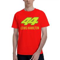Lewis Hamilton 44 Men TShirt Plus Size T Shirts Mens ONeck Cotton Tees Short Summer Male S