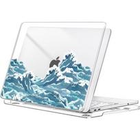 Case for MacBook Neo 13 Inch 2026 A3404, Slim Hard Protection with Ventilation Slot Wave Pattern balta