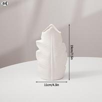 Ins Nordic Plastic Vase for Pampas Grass Donuts Flower Home Decoration Accessories Office Living Room Interior Table Decor