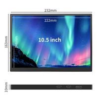 Portable 10.5-Inch Gaming Monitor, LED IPS Panel with HD Interface, LCD Backlit Laptop Screen Extender B105-SPF06L1