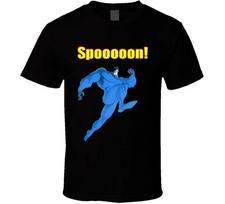 The Tick Spoon Cartoon Comic T Shirt S blue