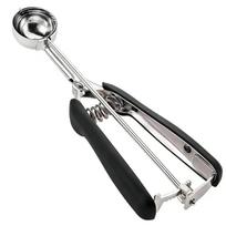 3/4/5cm Ice Cream Spoon Stack Potato Mash Scoop With Spring Handle Stainless Steel Cookies Dough Disher Spoon Kitchen Accessorie 3cm Diameter juoda