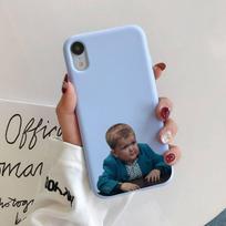 Hasbulla juokingas mielas berniukas Telefono dėklas iPhone 11 12 13 Mini Pro Xs Max 8 7 6 6S Plus X XR Solidus saldainių spalvos dėklas iphone 13promax gray