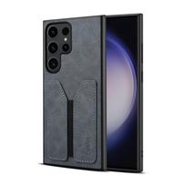 Taikoma Samsung S24Ultra mobiliojo telefono dėklui S23Ultra kortelės mobiliojo telefono galinis dangtelis, viskas įskaičiuota krašto apsaugos nuo kritimo dėklas S24 pilka spalva