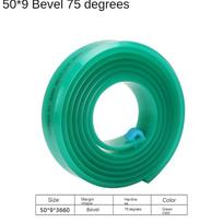 50mm*9mm Flat Silkscreen Squeegee Rubber 55A 65A 75A 80A DIY Silk Screen Printing Ink Scratch Board Tools Squeegee Rubber Blade 20cm