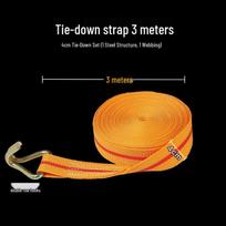 Heavy-Duty Polyester Ratchet Tie-Down Straps for Cargo Securing
