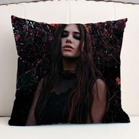 Dua Lipa Personalized Pillow Dust Cover Bedroom Kids Party Decoration Pillowcase Birthday Children Gift 12x12Inch